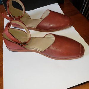 ROOLEE Flats with ankle straps - Firebrick 38 -NEW